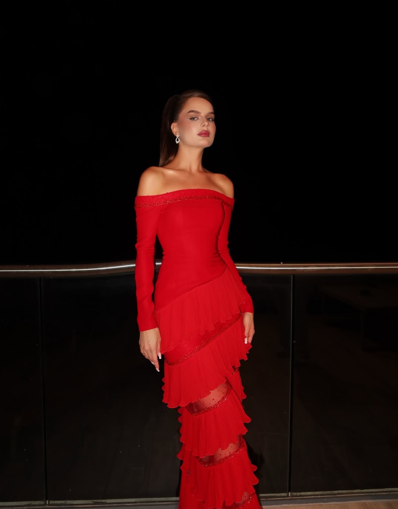Amélie Noir Gown — alternate view